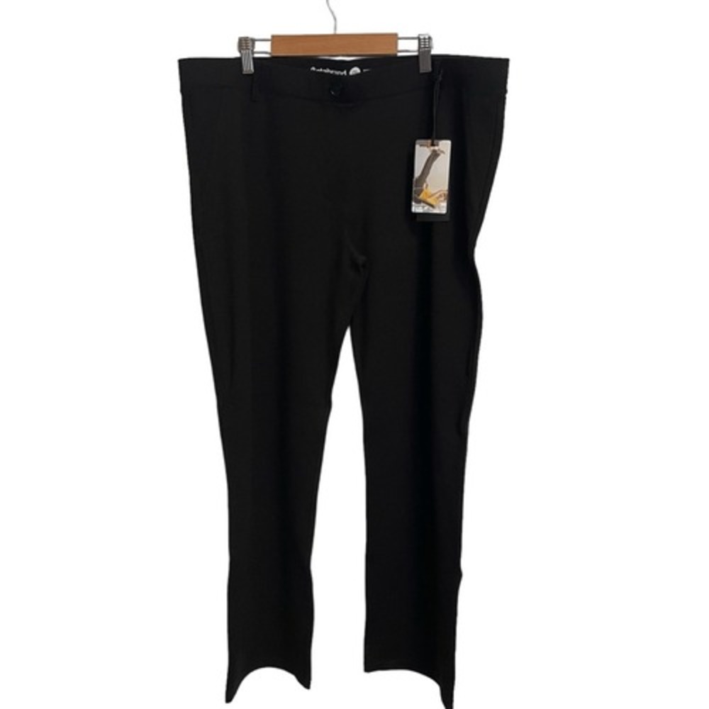 Betabrand Dress Pant Yoga Pants Black Straight Leg 2XL Petite